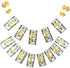 Money Dollar Bill Signs Theme Paper Happy Birthday Banner, Bill Pennant Banner Party Decorations
