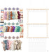 Munzong Headband Holder,Beige Bow Organizer for Baby Girls, Nursery Wall Hanging Clip