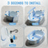 TOSGN 3s 0-36 Collapsible Baby Bathtub, to Install, Baby Bath Tub with Soft Cushion & Thermometer, Months Newborn
