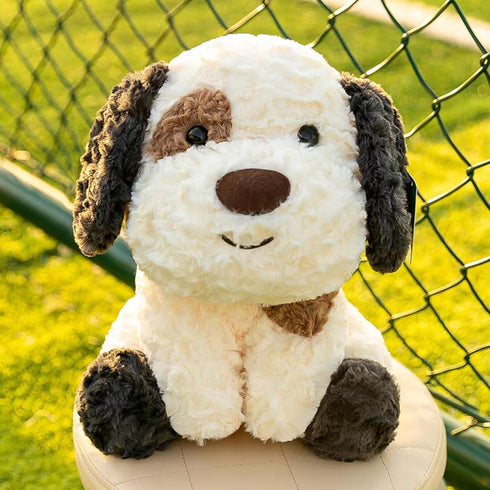 11.8 Inch Fuzzy Large Puppy Stuffed Animal, Adventure Puppy Pillow Toy, Brave Boy's and Girl's Room Decor