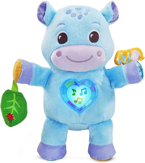 Blue VTech Baby Hug-a-Hippo Musical Plush Toy - Interactive Cuddle Buddy