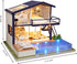 GuDoQi DIY Miniature Dollhouse Kit, Tiny House with Music, 1:24 Scale, Great Gift for Birthday or Christmas