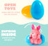 12 JOYIN Pcs Prefilled Easter Eggs with Plush Toys, Plastic Eggs Filled with Mini Stuffed Plush Toys, Basket Stuffers