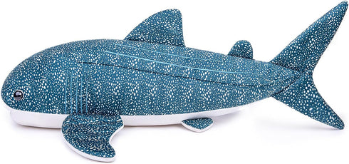 ZHONGXIN MADE 20.5" Simulation Great Whale Shark Plush Toy - Realistic Long Lifelike Blue Texture Whale Shark Stuffed