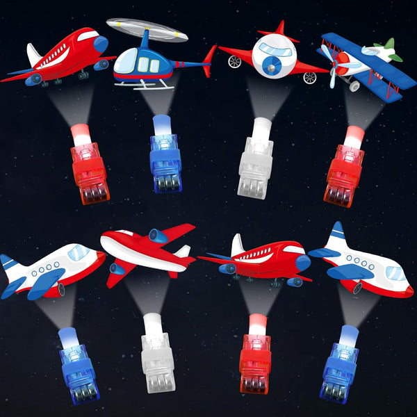 36PCS Airplane LED Finger Lights Aircraft Party Favors Glow in the Dark