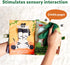 Skillmatics Peek-A-Boo Jungle Book, Soft Cloth Book for Baby, Infant & Toddler Toys with Crinkle Pages