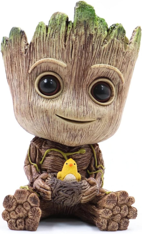 Mini Groot Figurine, Miniature Model Home Accessories, Decompression Artefact for Kids