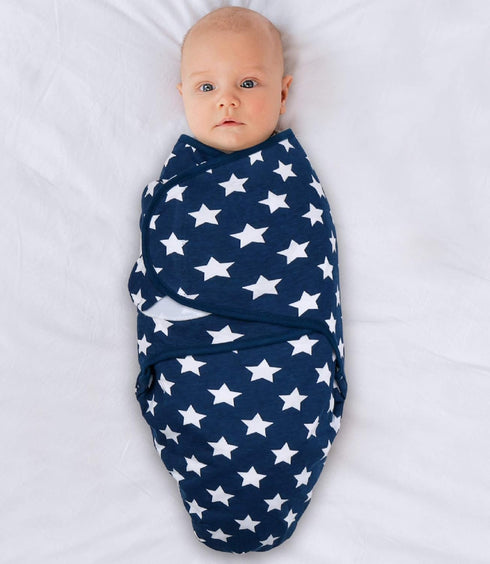 The Peanutshell Baby Swaddle Blankets - Set of 3, Soft Cotton Sleep Sack for Newborns, Blue Dinosaur
