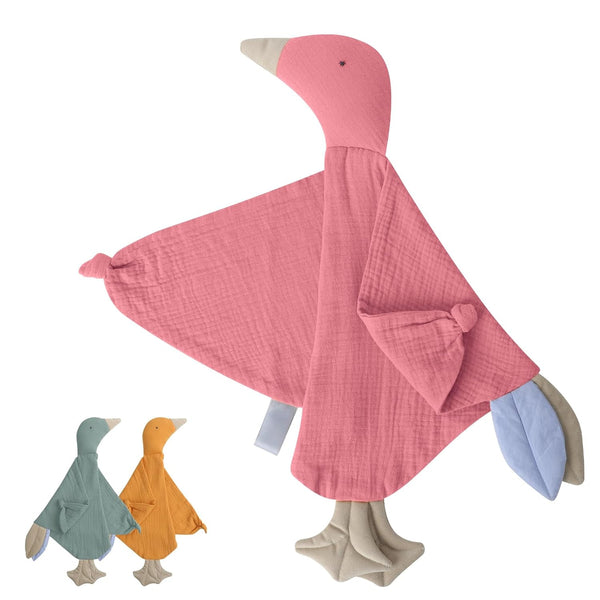Premium Soft Muslin Cotton Newborn Baby Loveys Security Blanket Breathable with Tags,