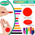 Coopay 1200 Pcs 1.5 Inch Plastic Poker Chips, Bingo Chips, 10 Colors Counting Discs for Math Practice & Games, 38 mm