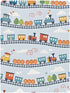 CZXW 52" 28" Cartoon Playful Trains Crib Sheets Fitted x Natural Cotton Soft & Breathable for Baby Crib Mattress