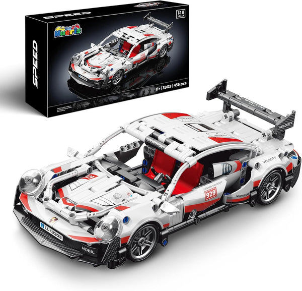 Nueris 1:18 Technic Super Sports Cars Model Sets - 455 PCS Black