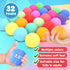 32Pcs Slow Rising Stress Balls Bulk, Classroom Prize Party Favors Bulk Toys, Goodie Bags Stuffer for Kids, Dough