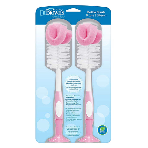 Dr. Browns Baby Bottle Brush, Pink, 2 Count