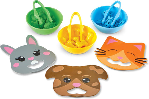 Learning Resources Fine Motor Feeding Friends, 39 Pieces, Toddler Toys, Montessori Preschool Learning Activities