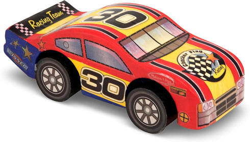 Melissa & Doug Decorate-Your-Own Wooden Race Car Craft Kit