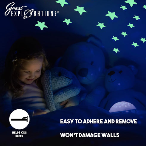 Great Explorations: Colorful Stars Super Kit, Glow In The Dark Ceiling Stars, 150 Pieces