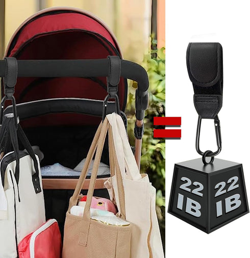 Generic 2 Pack, (11+ lbs Stroller Hooks for Bags Heavy Duty Stroller Clips with One-Hand Opening, Non-Slip Hooks