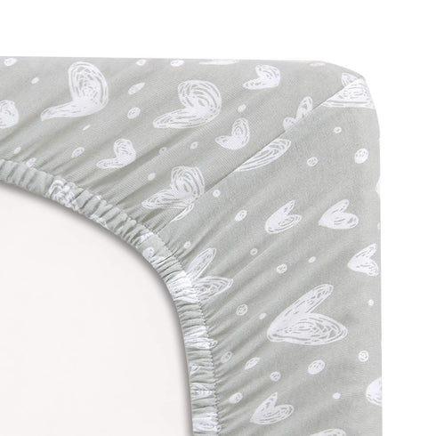 3 1, 3 1 2 Pack, 100% Bassinet Sheets Fit for Jimglo in HARPPA Cuddly in Baby Bassinet Bedside Sleeper and IKOMZY