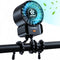 AMTIFO Baby Powerful Stroller Fan, Portable Fast Charging Mini Fan with 4 Speeds, Flexible Clip On