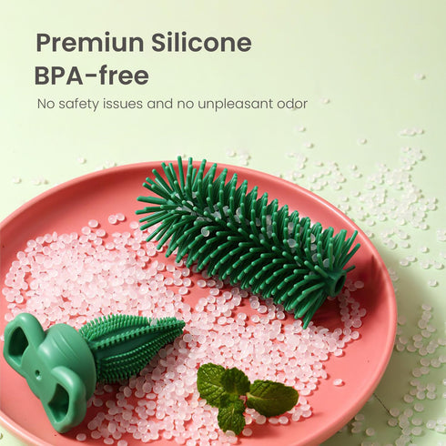 5-in-1 Baby Bottle Brush Set, BPA-Free Bottle Brush for Baby, Includes Silicone & Nylon Brushes