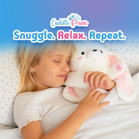 35 Inches Cuddle Paws Big Bunny Plush Body Pillow for Kids | Long Stuffed Animal Cuddle Pillow | Soft Hugging Toy |