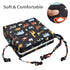 2 Toddler Booster Seat Dining, Cartoon Canvas Washable Straps Safety Buckle Kids Booster Seat for Dining Table