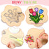 Dunzoom 30 Set Spring Craft Kit Suncatchers Kit Spring Flower DIY Suncatchers Craft Kit Make Your Own Suncatcher Paint