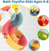 Vaofrean 48PCS 3-5,DIY 2 3 4 5 6 7 8Years Toddler Bath Toys for Kids Ages Duck Slippery Slide Track Baby Bath Tub Toys