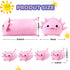 Cute Axolotl Plush Stuffed Animal with 4 Baby Soft Pillows - Valentine's Day, Birthday Gift for Kids
