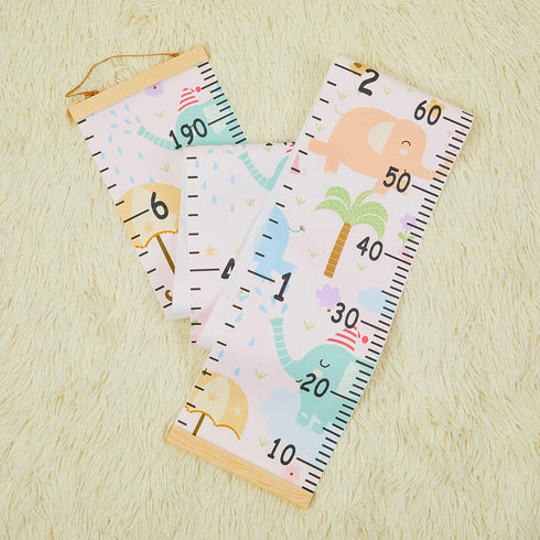 Beinou Baby Growth Chart for Wall, Height Chart for Kids with Wood Frame, 7.9in x 79in Canvas Hanging Measurement
