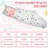 4 Pack Set 3-7 Lbs Buryeah Preemie Swaddle Blanket Wrap with Hat for Baby Boys Girls Preemie Newborn Clothes Sleepers