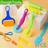 Jaeespon Set 9 2-4-8, Dough Tool for Kid, Pcs Dough Tools Accessories for Kids Ages Includes Cutters Roller, Rolling