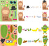 WATINC 36PCS Make Your Own Llama Cactus Stickers, DIY Art Cards Craft Game, Good Gift for School Kids