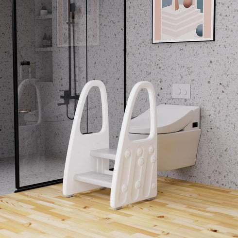 Counter, Toddler Step Stool for Bathroom Sink, Kids Two Step Stool for Toilet Potty Training and Kitchen Children Step
