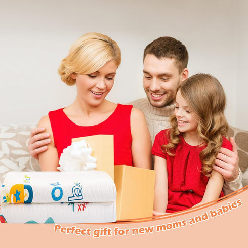 1 Pcs 23.6 * 31.5 Inch Waterproof Changing Pads for 0-3 Years Old Baby, Cute Leak Proof Crib Diaper Pads, Portable