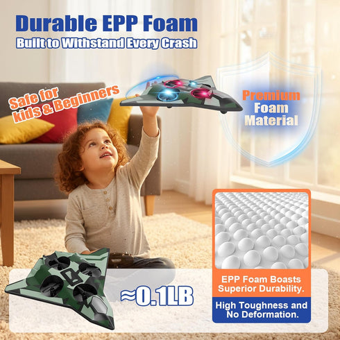 ZzzMgzzZ Foam Remote Control Airplane for Kids & Adults | Durable and Easy to Fly with Stable Flight, Perfect