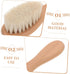 Set Newborn Baby Hair Brush and Comb Bath Brush Scalp Brush for Soft Hair