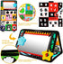 beetoy Tummy Time Baby Mirror Toys with Black and White Pattern, High Contrast 3D Activity Play Crinkle Toys Baby Mirror for Newborn 0 3 6 Months