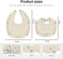 NISXABEBE Bibs,6 Baby Muslin Pcs Drool Bandana Bibs for Baby Girl Drooling and Teething,Soft and Absorbent Cotton