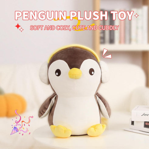 15.7" Cute Big Penguin Plush, Soft Hugging Pillow, Large Stuffed Animal Gift for Girls and Boys