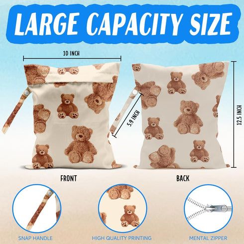 HDHBP Wet Bag for Baby Swimsuit Dirty Clothes Diaper Yoga Gym, Wet Dry Bag, Beach Vacation Essential for Baby Travel