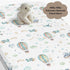 Wicbfdfv 28"x52" Watercolor Plane Hot Air Balloon Baby Crib Sheets for Boy Girl Cartoon Airplanes Cloud Stars Baby