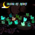 225 Pcs Luminous Mini Resin Ducks: Tiny Duck Glow in the Dark for Garden Micro Landscape and Dollhouse Decor.