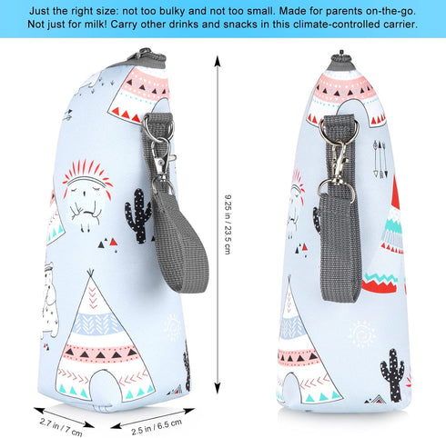 Insulated Baby Bottle Cooler Bag - Ideal for Nursing Moms