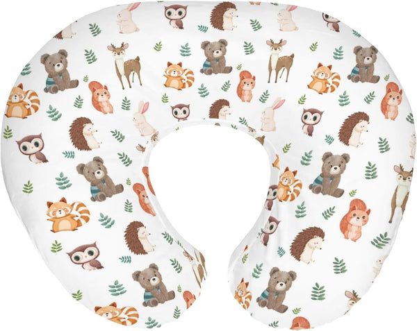 Cute Animals Leaves Baby Nursing Pillow Covers for Boy Girl Bear Deer