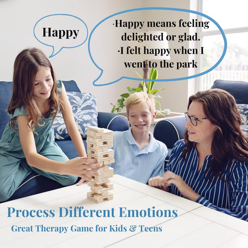 Feelings Builder - Therapy Games for Kids & Teens, Therapist Office Must Haves, Anger Management Toys, CBT Game