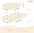Jynexis 52x28 Ice Cream Flowers White Pattern Baby Crib Sheets, Cotton Fitted Crib Sheet, Soft Breathable, Fits
