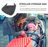 Stroller Organizer Bag with Diaper Storage Pouch and Mesh Side Pocket for Supplies, Universal Hanging Nursery Bag