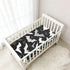 Bseiialft 52 28 Black White Bats Halloween Crib Sheets for Boys Girls Soft and Breathable Cotton Baby Sheets